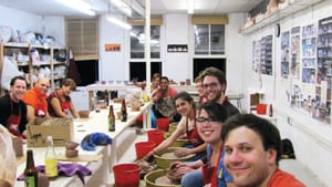 Romantic lessons in ceramics. Image courtesy of the Clay Studio.