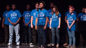 Some of T-VOCE's young artists. (Photo courtesy of Opera Philadelphia.)