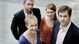 Early music vocal quartet the Laughing Bird. (Photo by Becky Oehlers)