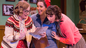 L to r: Emily Kleimo, Rachel Camp, and Caroline Dooner. (Photo by Mark Garvin)