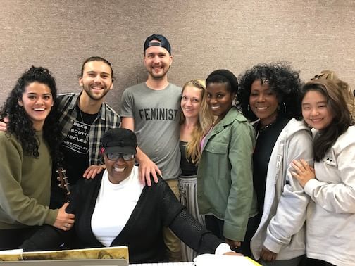 'The F Word's' cast brings big talent to the stories of U.S. women's history. (Photo courtesy of Radiant Bloom Productions.)