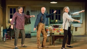 An extremely talented trio: Marcia Saunders, Graham Smith, and Janis Dardaris in ‘The Children’ at People’s Light. (Image courtesy of People’s Light.)