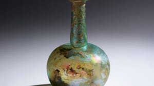 The "crizzling" of ancient glass inspired Louis Comfort Tiffany's signature style. (Photo courtesy of the Chemical Heritage Foundation)