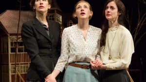 "Three Sisters": Olga (Sarah Sanford), Irina (Mary Tuomanen), and Masha (Katharine Powell) long for better lives. (Photo by Mark Garvin)