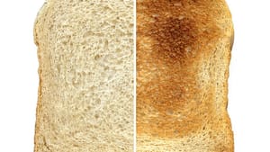 White bread, before and after. (Photo by Rainer Z via Creative Commons/Wikimedia)