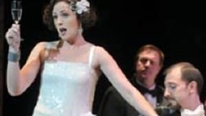 Partridge as Violetta: The scenario rings false.