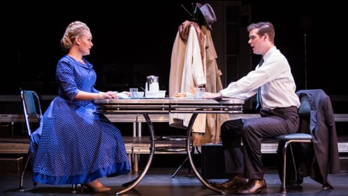 Siena Licht Miller's Dinah and Patrick Wilhelm's Sam rely on Bernstein's archetypes rather than their characters' humanity. (Photo by William M. Brown.)