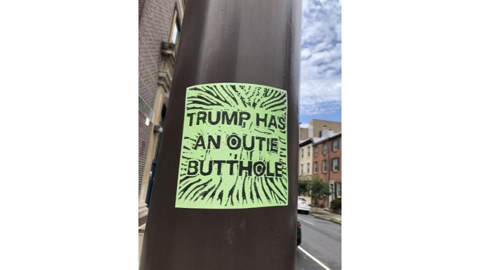 Trump has an outie butthole slide