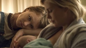 L to R: Davis and Theron share an uneasy bond as nanny and mom in 'Tully.' (Photo courtesy of Focus Features.)