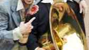 Sugg as Sir Toby (left): The play's the thing? Or is it the music?