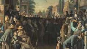 George Bingham's 'Verdict of the People' (1854): Muffing a perfect situation for Jacksonian populism.
