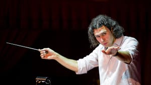 Vladimir Jurowski: lean and leonine and intensely focused. (Photo by Alexander Nikiforov)