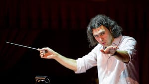 Vladimir Jurowski: lean and leonine and intensely focused. (Photo by Alexander Nikiforov)