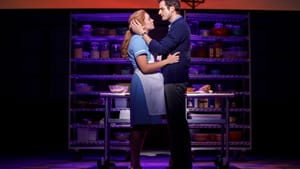 An illicit romance heats up in the 'Waitress' kitchen. (Photo by Joan Marcus.)