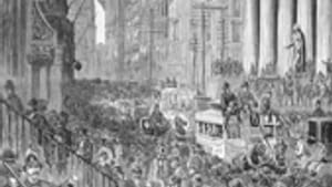 Wall Street panic, 1884: A commodity in great demand.