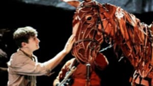 Andrew Veenstra as Albert, with 'Joey': Victims under the skin.