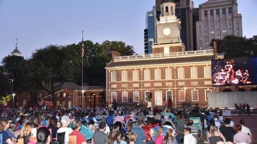 Though an outdoor performance increased its audience, it also highlighted the opera's weaknesses. (Photo by Hugh E. Dillon.)