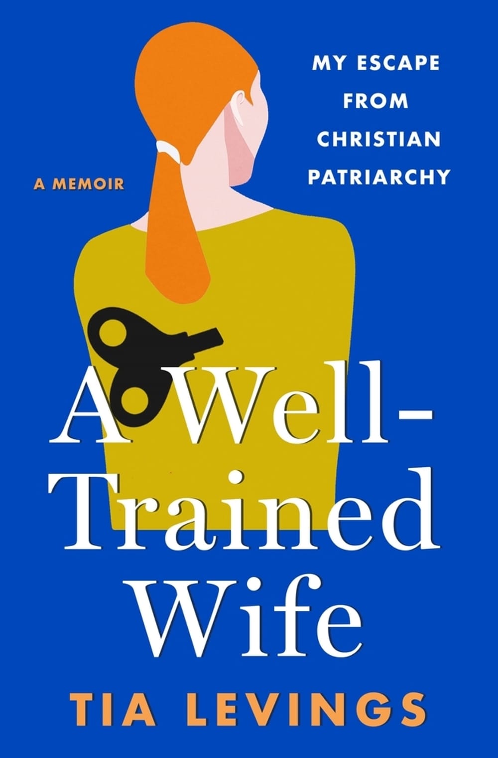 Book cover: Title & author in white & orange letters, over an illustration of a woman with a wind-up mechanism in her back.