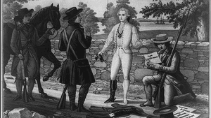 British spy John Andre, after the party. (Illustration via Creative Commons/Wikimedia)