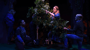 L to r: Mattie Hawkinson, Ife Foy, Hannah Wolff, and Vanessa Sterling. (Photo by Shawn May)