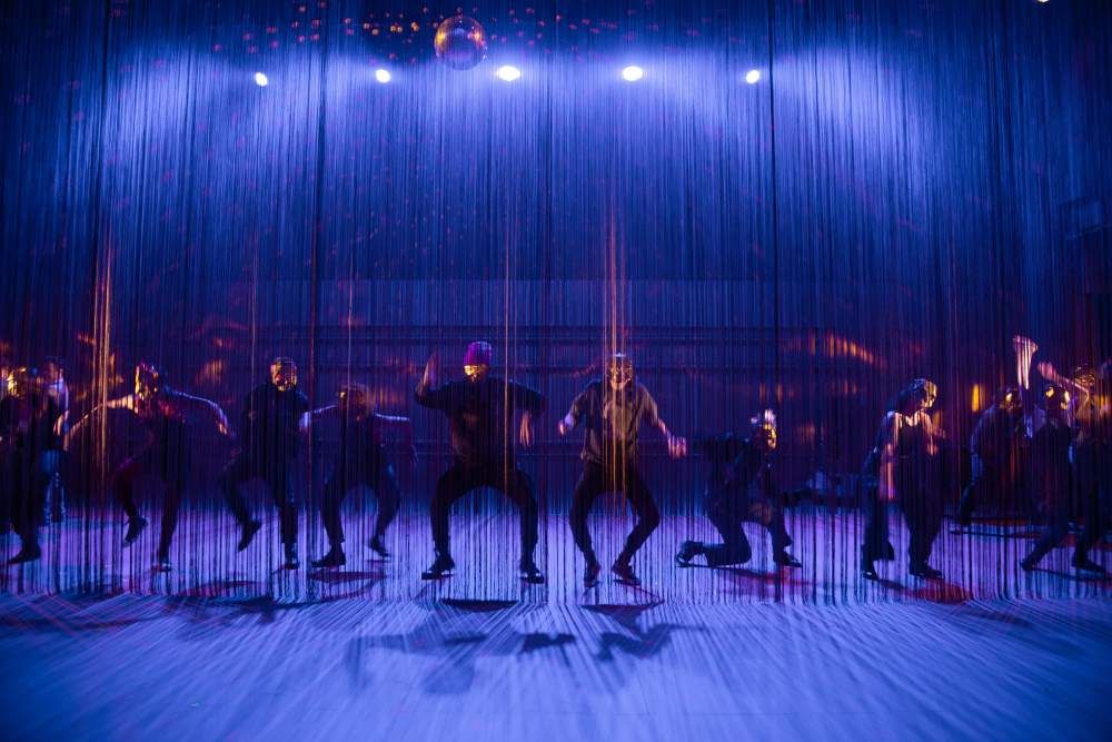 Get ready — this Shakespeare is reinvented! The ensemble of the Wilma’s ‘Romeo and Juliet.’ (Photo by Johanna Austin.)