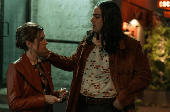 Anna Kendrick as Sheryl and Daniel Zovatto as Rodney in Neflix’s ‘Woman of the Hour.’ (Photo Credit Leah Gallo/Netflix © 2024.)