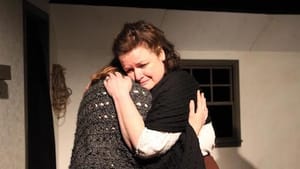 Katie Stahl and Mary Pat Walsh (facing camera) in 'Riders to the Sea.' (Photo by Barbaluz Orlanda.)