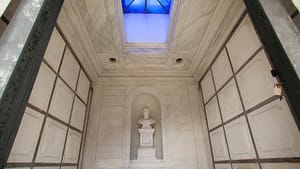 With its spacious quarters and skylight, the Drexel family mausoleum's interior seems to welcome visitors. (Photo by Ryan Collerd.)