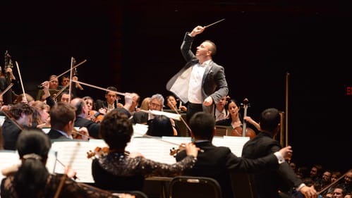 Yannick Nézet-Séguin leads the Philadelphia Orchestra. (Photo courtesy of the Philadelphia Orchestra)