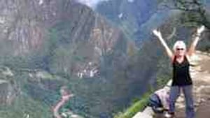 The author on the Inca trail: Pity the overweight tourist.