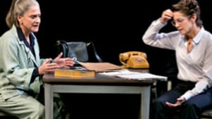 LuPone (left) Winger: Not their fault. (Photo: Sara Krulwich/ New York Times.)