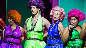 Members of both the Opera Philadelphia Chorus and the Bearded Ladies appear as a colorful bevy of Marilyns. (All photos by Dominic M. Mercier)