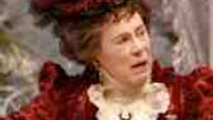 Bedford as Lady Bracknell: You buy it, utterly.