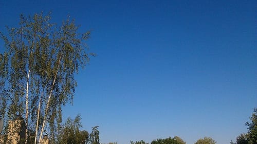 How do you capture a true blue dream of sky in song? (Image via Wikimedia Commons.)