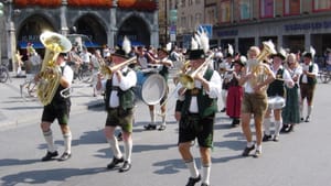 Lederhosen and little hats with feathers. And a brass band. (Photo via Creative Commons/capl@washjeff.edu)