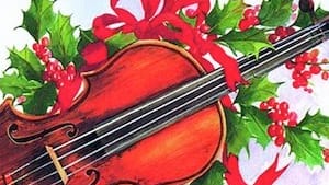 Christmas violin