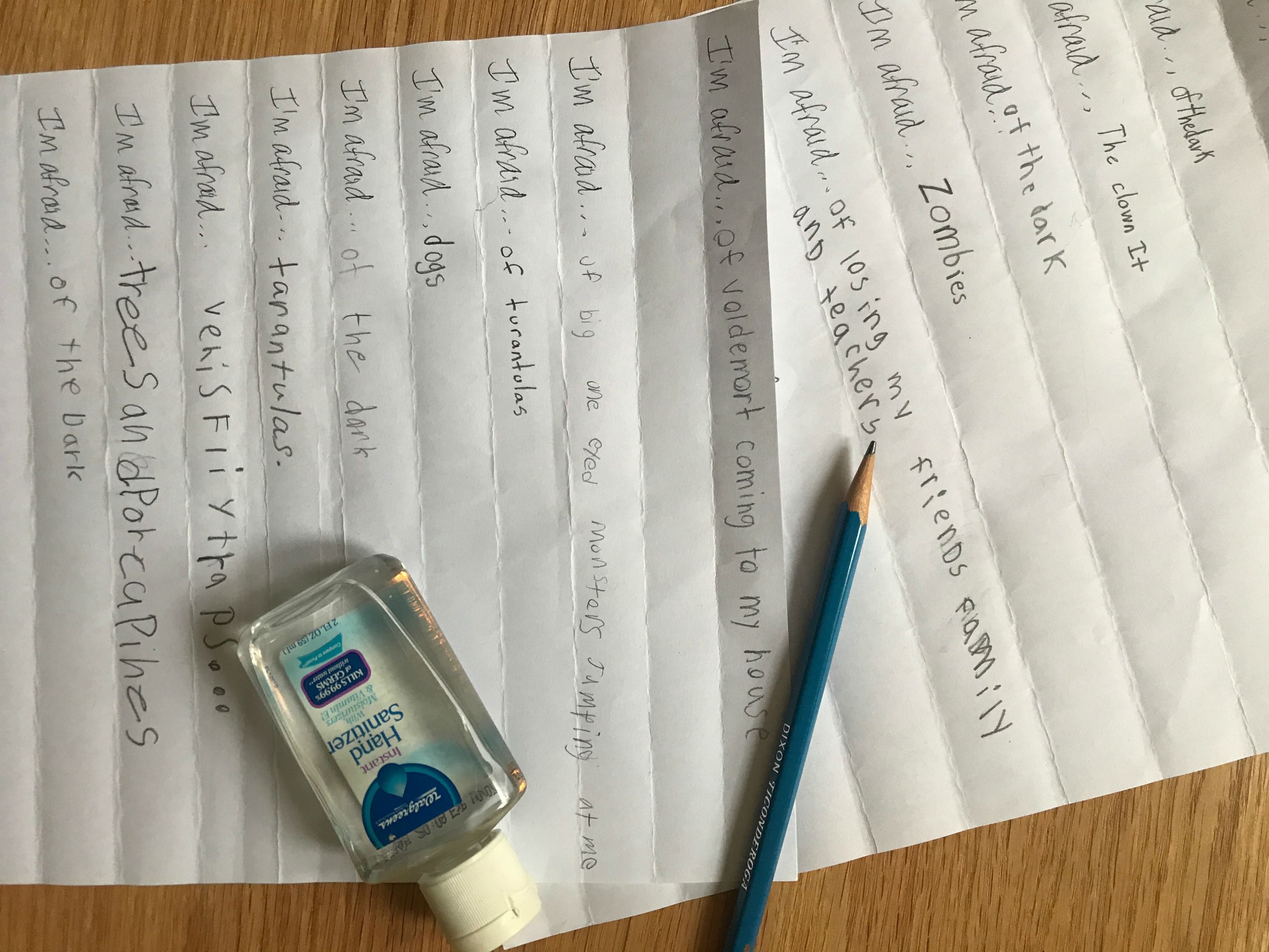 What are you afraid of? Has it changed in recent days? (Photo by Sasha Hochman.)