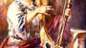 David had the 'right' voice for his psalms, and the right instrument, too.