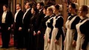 Awaiting the guests in 'Downton Abbey': Bowing, scraping— and job security.