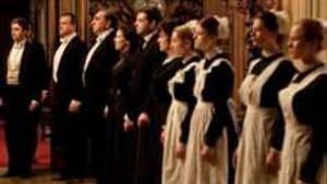 Awaiting the guests in 'Downton Abbey': Bowing, scrapingâ€” and job security.