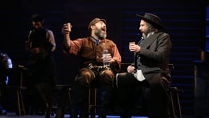 L’chaim! Burstein and Adam Dannheisser (Photo by Joan Marcus)