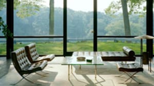 Philip Johnson's glass house: Great views, but no storage space.