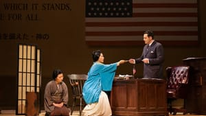 Kristen Choi as Suzuki, Yunah Lee as Cio-Cio-San, and Aleksey Bogdanov as Sharpless in the Glimmerglass Festival's 2014 production of ‘Madame Butterfly.’ (Photo: Karli Cadel/The Glimmerglass Festival.)