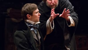 Josh Carpenter as Pip and Brian McCann as Magwitch in Arden Theatre Company's production of “Great Expectations.” (Photo by Mark Garvin)