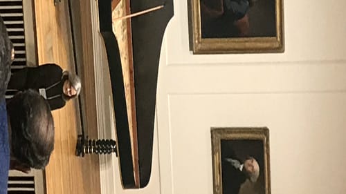 PCMS borrowed a harpsichord built by Delaware County native Bruce Kennedy, one of the world’s best makers. The instrument was on loan from the Westminster Presbyterian Church PCA in Lancaster. (Photo by Cameron Kelsall.)
