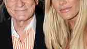 Hefner with fiancee Crystal Harris: Rules made to be broken?