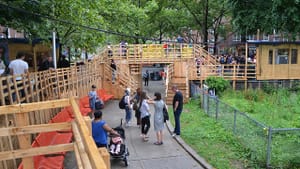 Thomas Hirschhorn, Gramsci Monument, 2013. (Photo by Andrew Russeth, via Flickr/Creative Commons.)