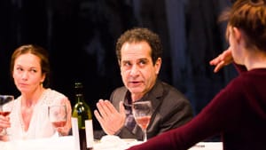 The funniest five minutes of the season: Lane and Shalhoub in “The Mystery of Love & Sex.” (Photo by T. Charles Erickson © Broadway.com)