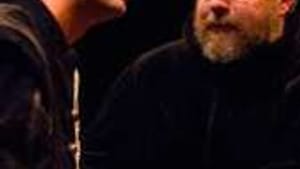 Sam Henderson as Spinoza, David Bardeen as Rabbi Mortera: Don't stir up the goyim.