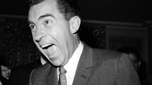 Nixon was smiling; I was sweating.